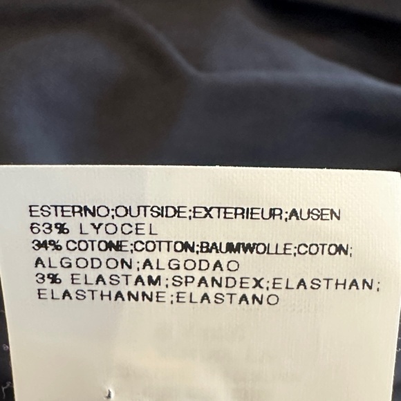 Ermanno Scervino Cotton Blend Charcoal Gray Pleated Mini Skirt- Laser Cut Detail - Picture 9 of 11